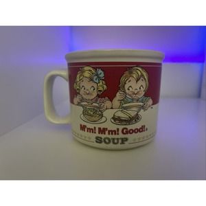 Vintage 1989 Westwood Campbells Homestyle 14 oz Soup Coffee Mug Cup Mm! Mm! Good